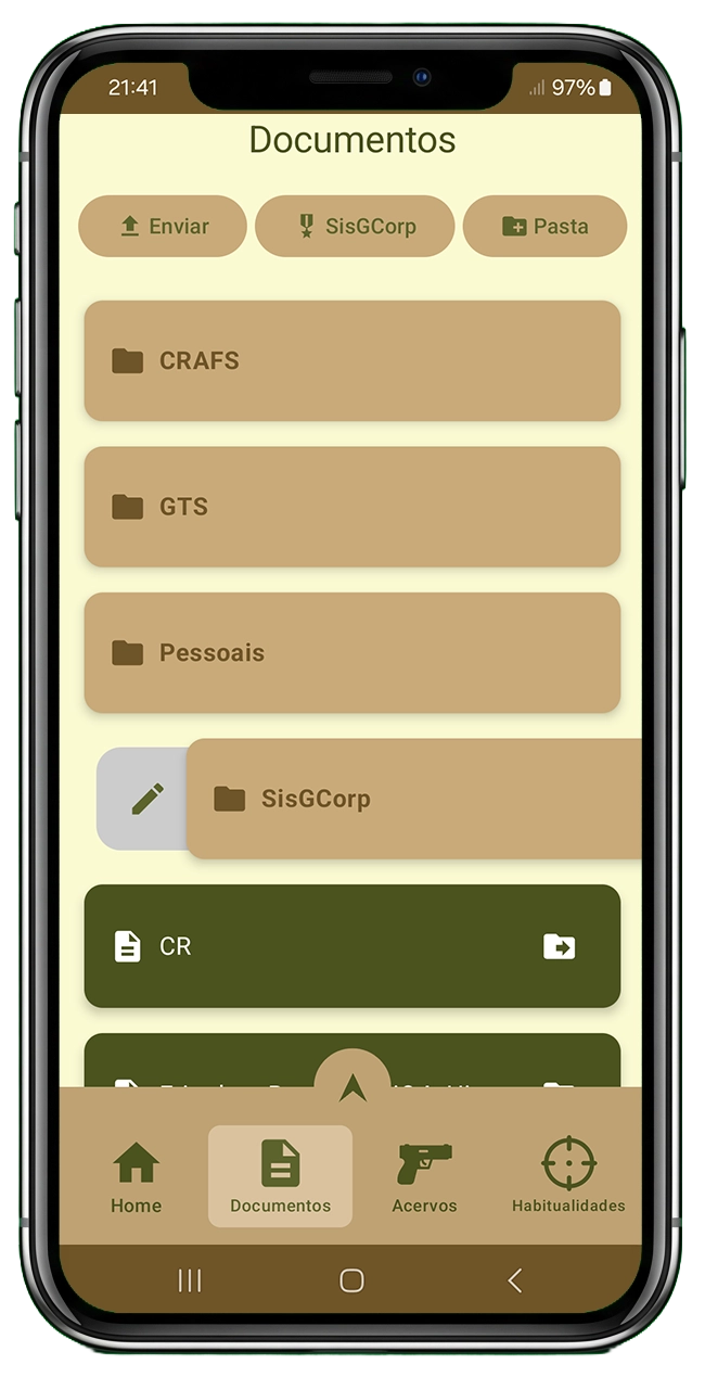 Tela do app CAC Companion (1 de 17)