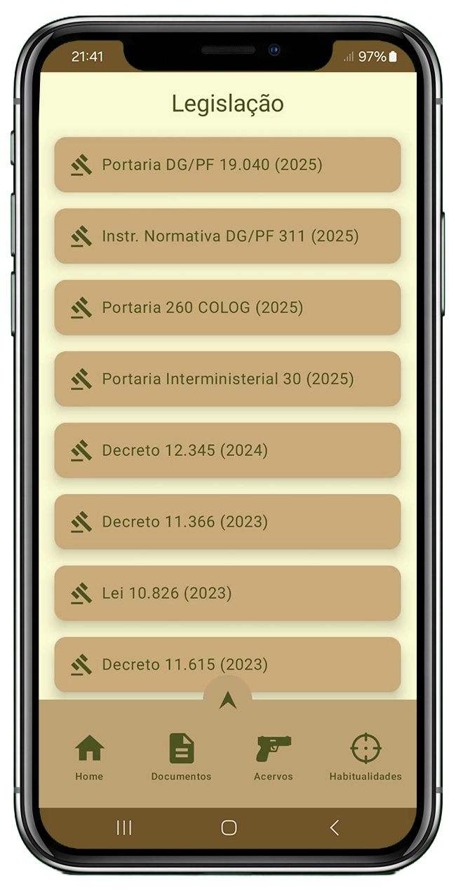 Tela do app CAC Companion (12 de 17)