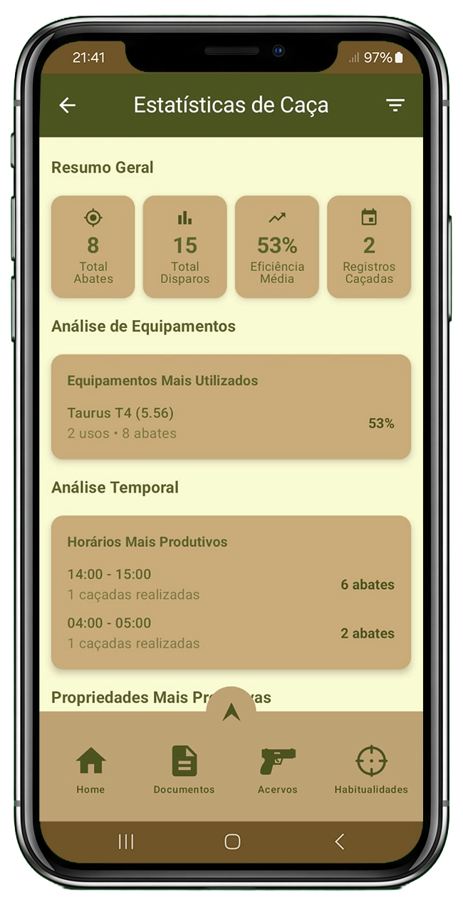 Tela do app CAC Companion (16 de 17)