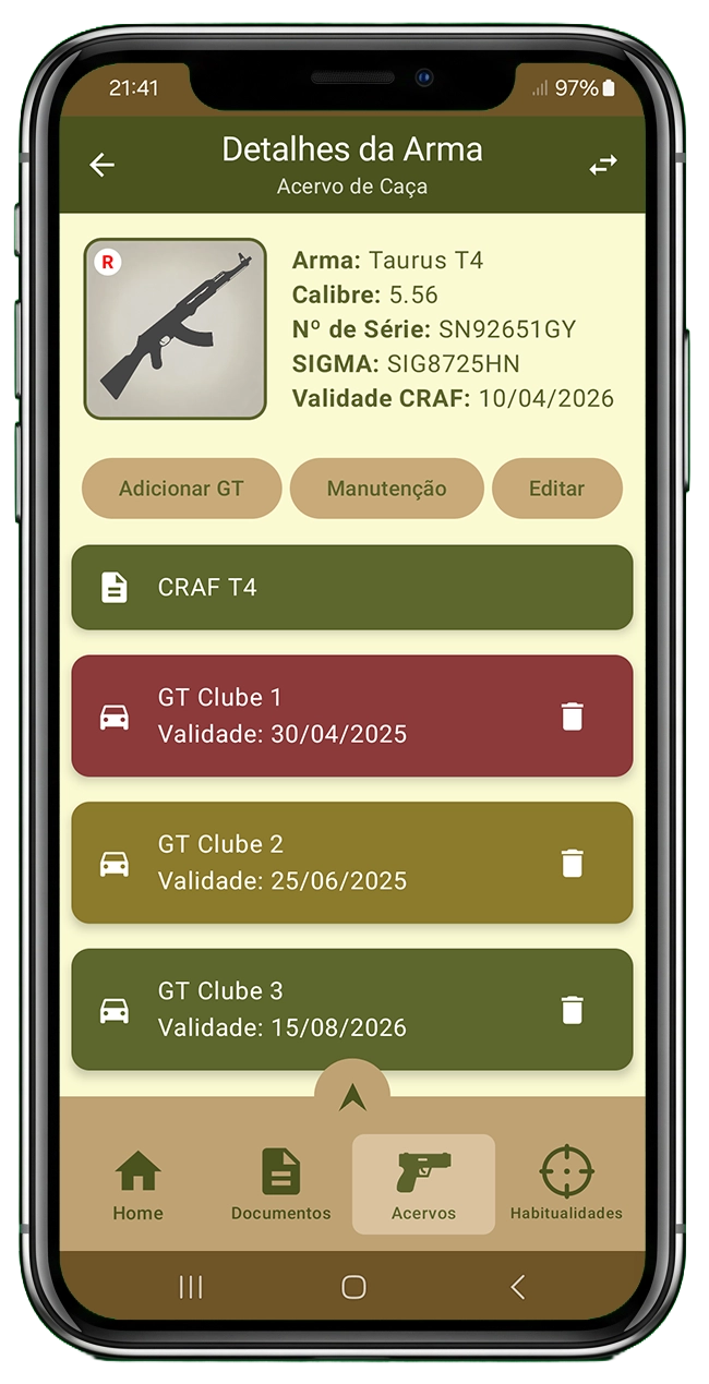 Tela do app CAC Companion (3 de 17)