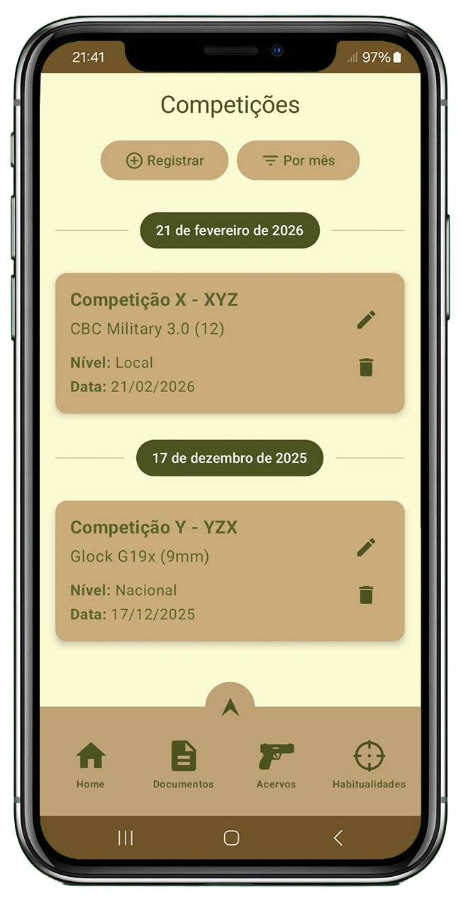 Tela do app CAC Companion (5 de 17)