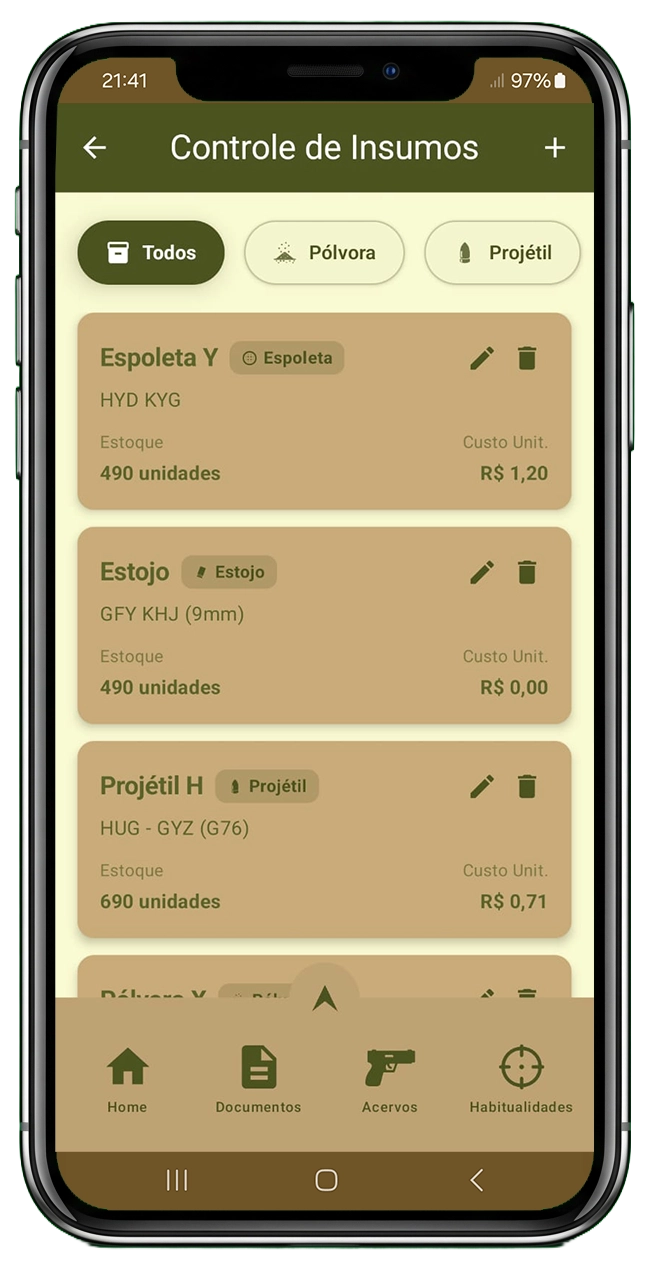 Tela do app CAC Companion (7 de 17)